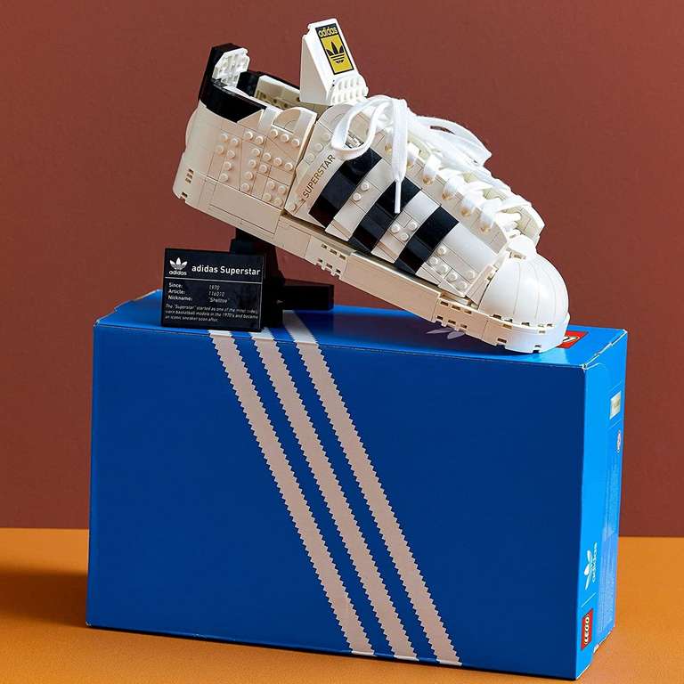 LEGO 10282 adidas Originals Superstar Trainers - £45 @ Amazon - hotukdeals