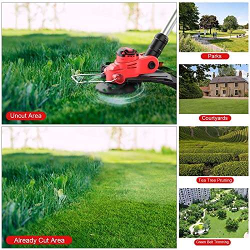 Bamse Cordless Grass Trimmer 21V, Cordless Strimmer Brushless with 2 Batteries 2.0Ah & Charger - W/Voucher sold by MINHE EU