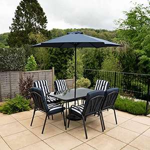 Hectare 6 Seater Garden Furniture with Table Hadleigh Outdoor Patio Dining Furniture Set, Sold & Dispatched By Primrose (Delayed Dispatch)