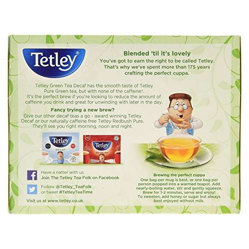 Tetley Green Tea Decaf 50 Tea Bags - £1.99 @ Amazon