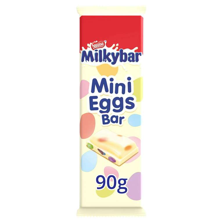 Milkybar Mini Eggs Bar 90G - £1 (Clubcard Price) @ Tesco