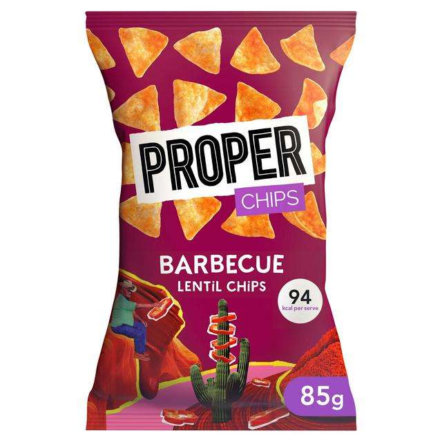 Proper Chips Barbecue / Sea Salt / Vinegar Lentil Chips 85g £1 @ Sainsbury's