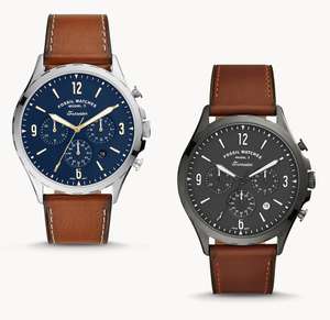 Forrester Chronograph Luggage Leather Strap - 2 colour options with Free Engraving - £41.05 delivered using codes @ Fossil