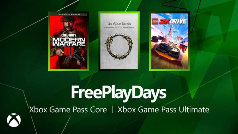 Free Play Days - Call of Duty Modern Warfare III (Multiplayer/Zombies Only), The Elder Scrolls Online, Lego 2K Drive