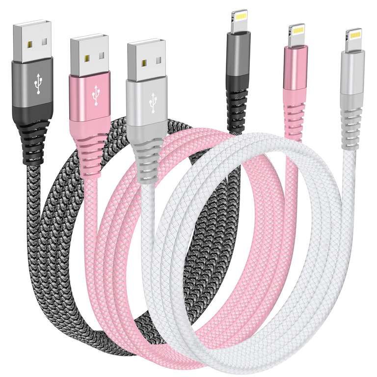 Ofuca iPhone Charger Cable, [3Pack 6FT/1.8m] with voucher - Sold by Zhengem