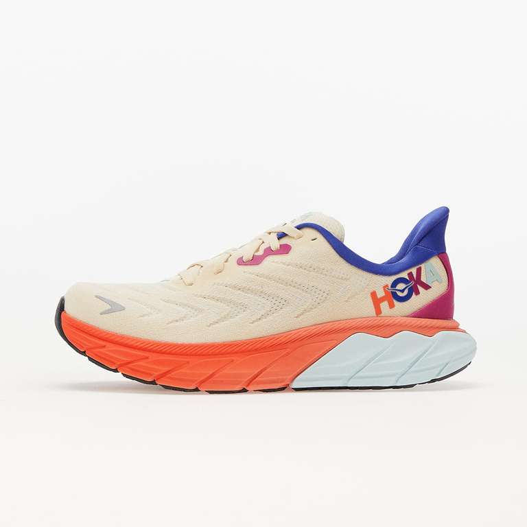 Hoka Arahi 6 running shoes in shortbread/fiesta £74.99 + £4.99 delivery @ SportsShoes