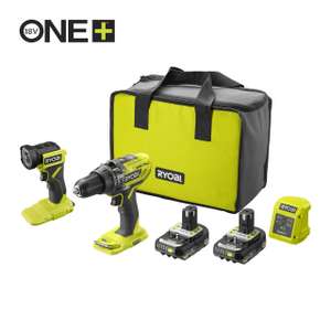 Ryobi Cordless Drill, Torch and 2 Batteries