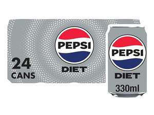 Diet Pepsi 24x330ml (Save £2.99 at checkout)