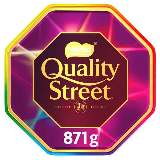 QUALITY STREET Assorted Chocolates and Toffees Tin 871g is £7 Clubcard Price @ Tesco