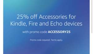 25% off Accessories for Kindle, Fire and Echo devices with code @ Amazon