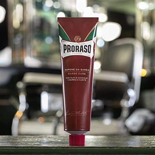 Proraso shaving cream, sandalwood £3.03 @ Amazon