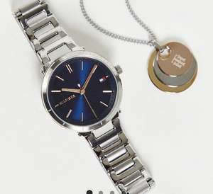Tommy Hilfiger bracelet watch and necklace boxed gift set in silver £50 with code free delivery @ ASOS