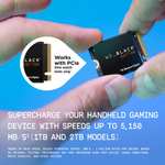 WD_BLACK SN770M 1TB M.2 2230 NVMe SSD, For Handheld Gaming Devices and compatible laptops. With PCIe Gen 4.0, Speeds up to 5150 MB/s TLC