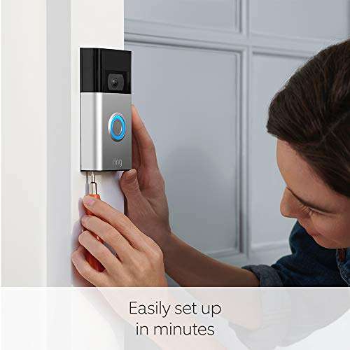 Ring Video Doorbell (2nd Gen) by Amazon | Wireless Video Doorbell Security Camera with 1080p HD Video + Free Echo Pop