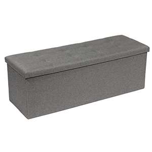 Bonlife 110x38x38cm Grey Extra Large Ottoman Storage Box with Lid £21.04 - Sold by Bella&Leo / fulfilled By Amazon