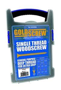 Goldscrew PZ Double-Countersunk Woodscrews Trade Case Grab Pack (1000 Pcs) - £9.36 (discount at checkout) - free collection @ Trade Point