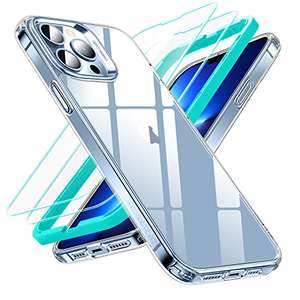 ESR Hybrid Case For iPhone 13 Pro & Max + 2-Pack Tempered Screen Protectors - £5.09 With Code + £4.99 NP @ Sold By BDCollection / Amazon