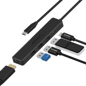 Sabrent HB-TC5P Multi-Port USB-C Hub / Docking Station ( 4k HDMI / 60W PD / USB3 ) w / voucher @ Store4PC-UK / FBA