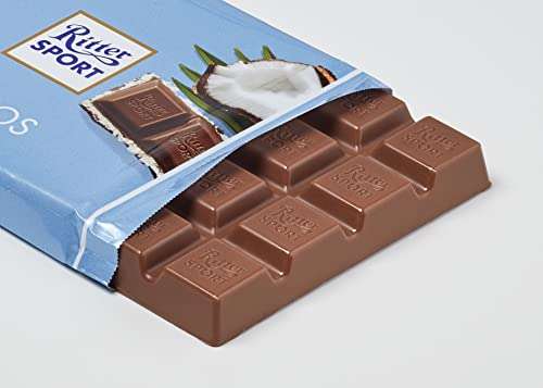 12 bars of coconut Ritter sport 100g £15.00 /£14.69 S&S or £11.25 with 20% voucher sold by RH Amar @ Amazon
