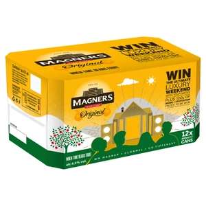 Magners Irish Cider Original Apple 12 pack 440ml cans - 3 packs / 36 cans for £21 @ Asda (England)