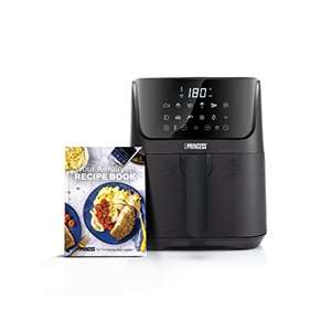 Princess airfryer 3.5 L - 70% less energy consumption - 11 programmes - Including recipe booklet with 30 recipes - 182031, Black