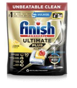 Finish Ultimate Plus All In One Lemon Sparkle 90 Pack - in store
