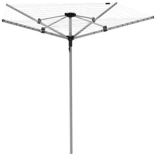 RotaSpin 4 Arm Outside Rotary Clothes Airer Washing Line - 45m - Free Click & Collect