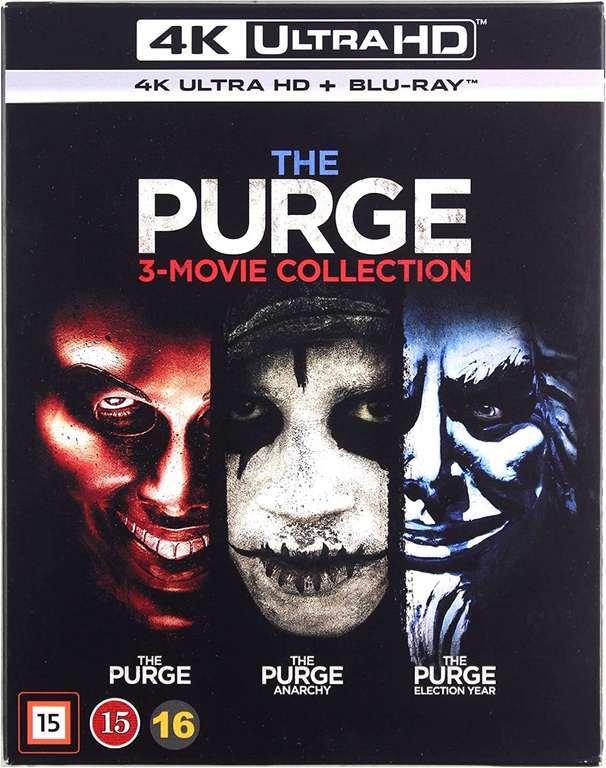 The Purge 3 Movie Collection 4K UHD / Blu Ray Brand New Sealed - £14.99 @ Mediavault / eBay