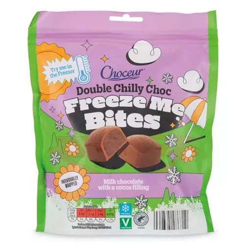 CHOCEUR Double Chocolate / Vanilla / Strawberry Freeze Me Bites 140g