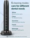 Sonic Electric Toothbrush with 8 Brush Heads & Travel Case (Black oos or Pink) - £10.99 @ Amazon