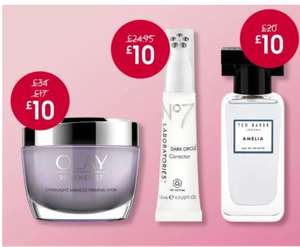 £10 Tuesday, Soap & Glory Box, Olay, No7, NIP Fab. Ted Baker 30ml, Oral B, Joules, Loreal Paris, Etc (£1.50 C&C under £15 Spend)