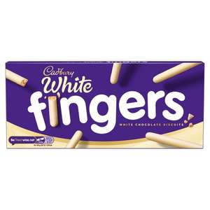 Cadbury White Chocolate Fingers Biscuits 114g Clubcard Price