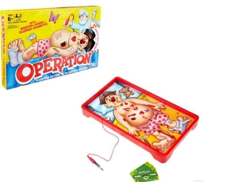Hasbro Classic Operation Game - £11.99 with Free click & collect @ Smyths