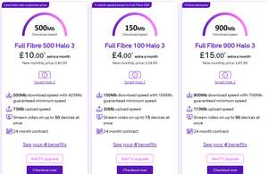 BT Full Fibre 900 + Halo 3 900mb download / 110mb upload - for £45.99 x 24 months (Existing/Specific Customers) BT Broadband