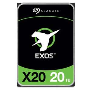 Seagate Exos X20 20TB SATA 7200 RPM 3.5 Inch Internal Hard Drive