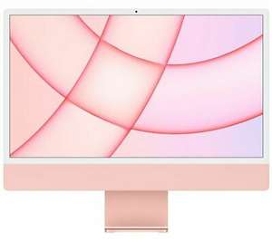 2021 Apple iMac 24 All-in-One, M1 Processor, 8GB RAM, 256GB SSD, 7‑Core GPU, 23.5” 4.5K, Pink £1099 with code @ Currys Ebay