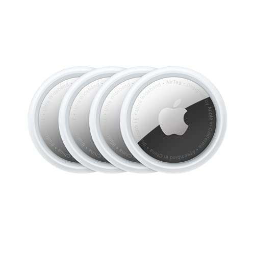 New Apple AirTag, Bluetooth Item Finder and Key Finder (4 pack) - £80 @ Amazon