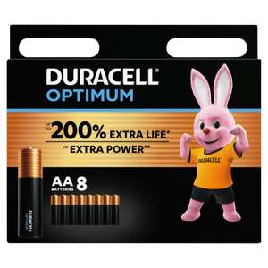 Duracell Optimum AA Batteries, pack of 8