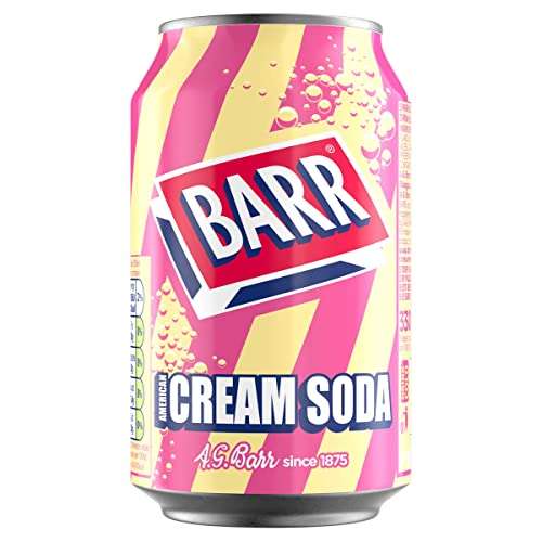 BARR American Cream Soda 24x330ml £7/ £6.30 Subscribe & Save @ Amazon