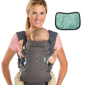 Infantino Flip Advanced 4-in-1 Carrier with Bib - Ergonomic, Convertible, Face-in and Face-out Carry for Newborns and Older Babies