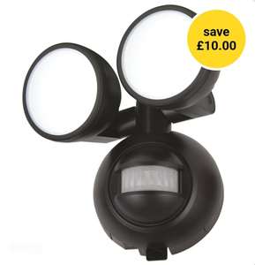 Wilko Battery Operated LED Twin Spot Security Light With PIR now £10 + Free Collection @ Wilko