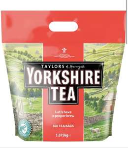 Yorkshire Tea Bags 1.875 Kg (600 Tea bags) £11.88 (£11.29 Sub & Save) @ Amazon