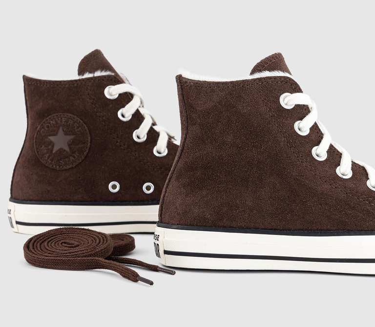 Converse All Star Hi Trainers - Brown Fudge - Size 3-9 - Free C&C