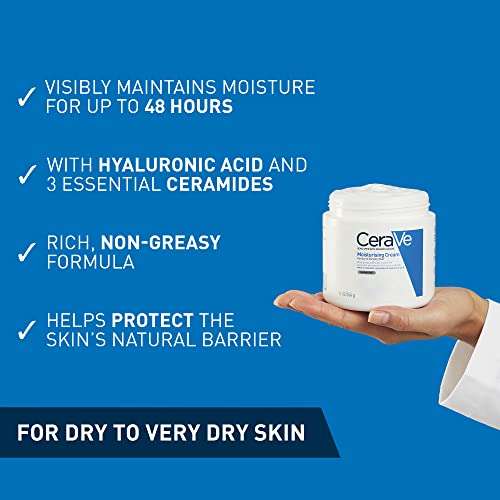 CeraVe Moisturising Cream for Dry to Very Dry Skin 454g - £12.79 (£12.15/£10.87 Subscribe & Save) @ Amazon