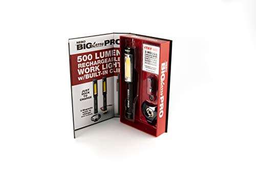 NEBO NE6640 Big Larry PRO Flashlight Red Hazard Flasher Rechargeable, Water and Impact Resistant