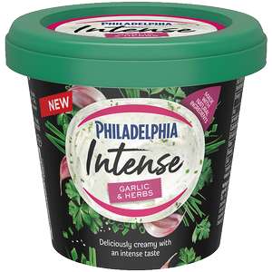 Philadelphia Intense Garlic & Herb/herbs de provence Soft Cream Cheese 140G Try for £1.75 via Shopmium app