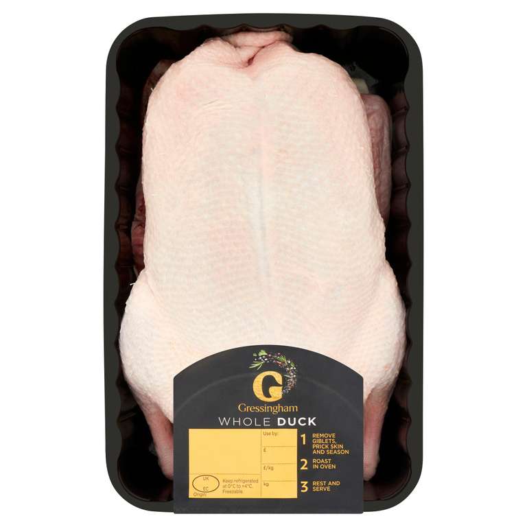Gressingham Deliciously Simple Whole Duck 1.8kg - Nectar Price