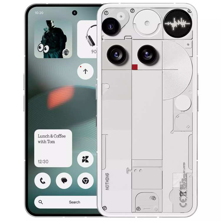 Nothing Phone (3) White 6.67" 256GB 5G Unlocked & SIM Free Smartphone (GRADE A2 Very Good) Grade A1 Black Is £406.62