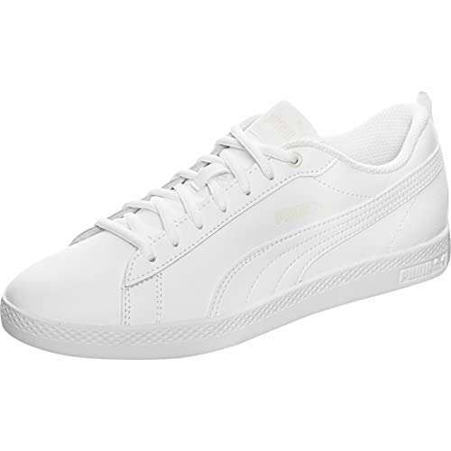 PUMA Women's Smash WNS V2 L Perf Low-Top Sneakers limited sizes pum white and black available £27 @ Amazon