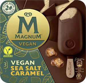 3 Pack Magnum Vegan Salted Caramel for £1 or White Chocolate Berry / Caramel & Almond for £1.29 @ Farmfoods